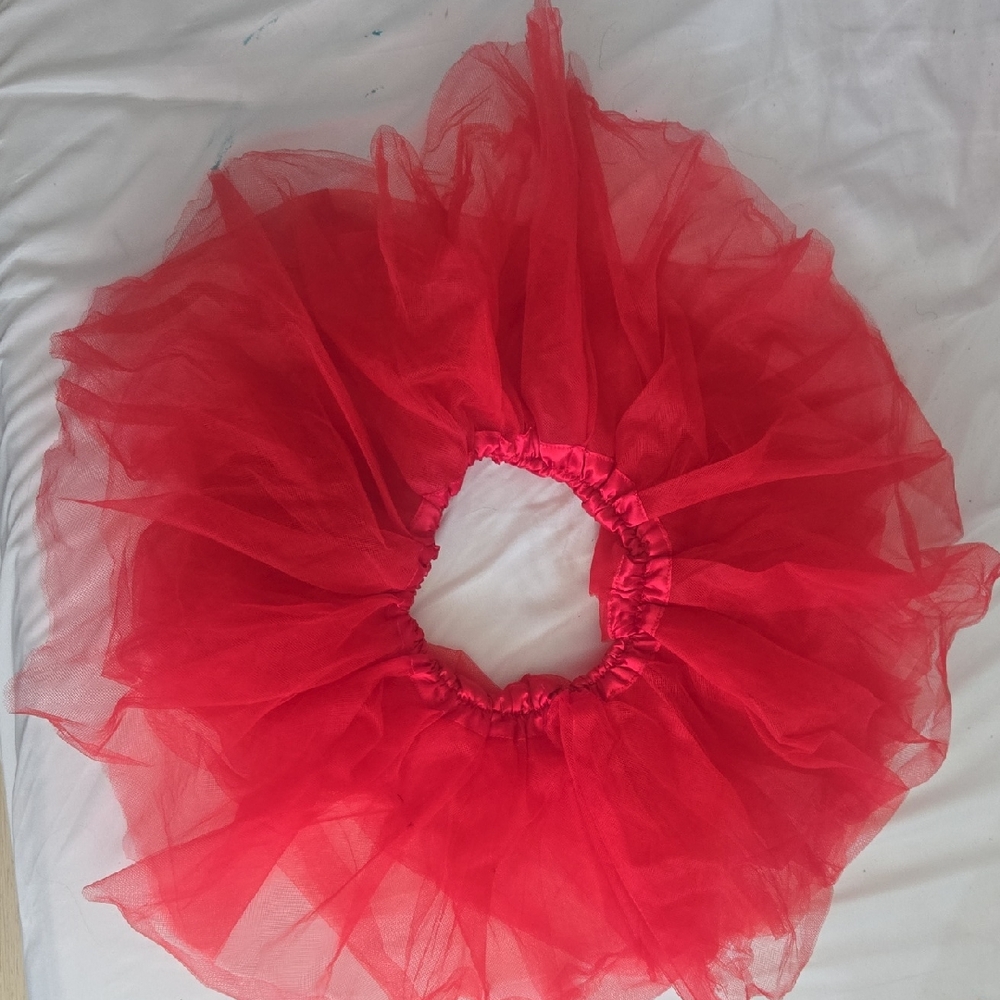 Red and White Tutu Skirts